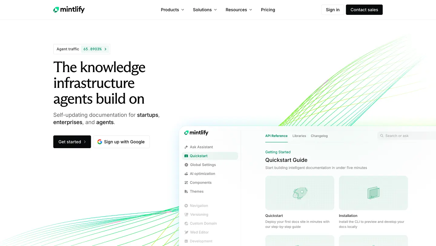 Mintlify design reference preview