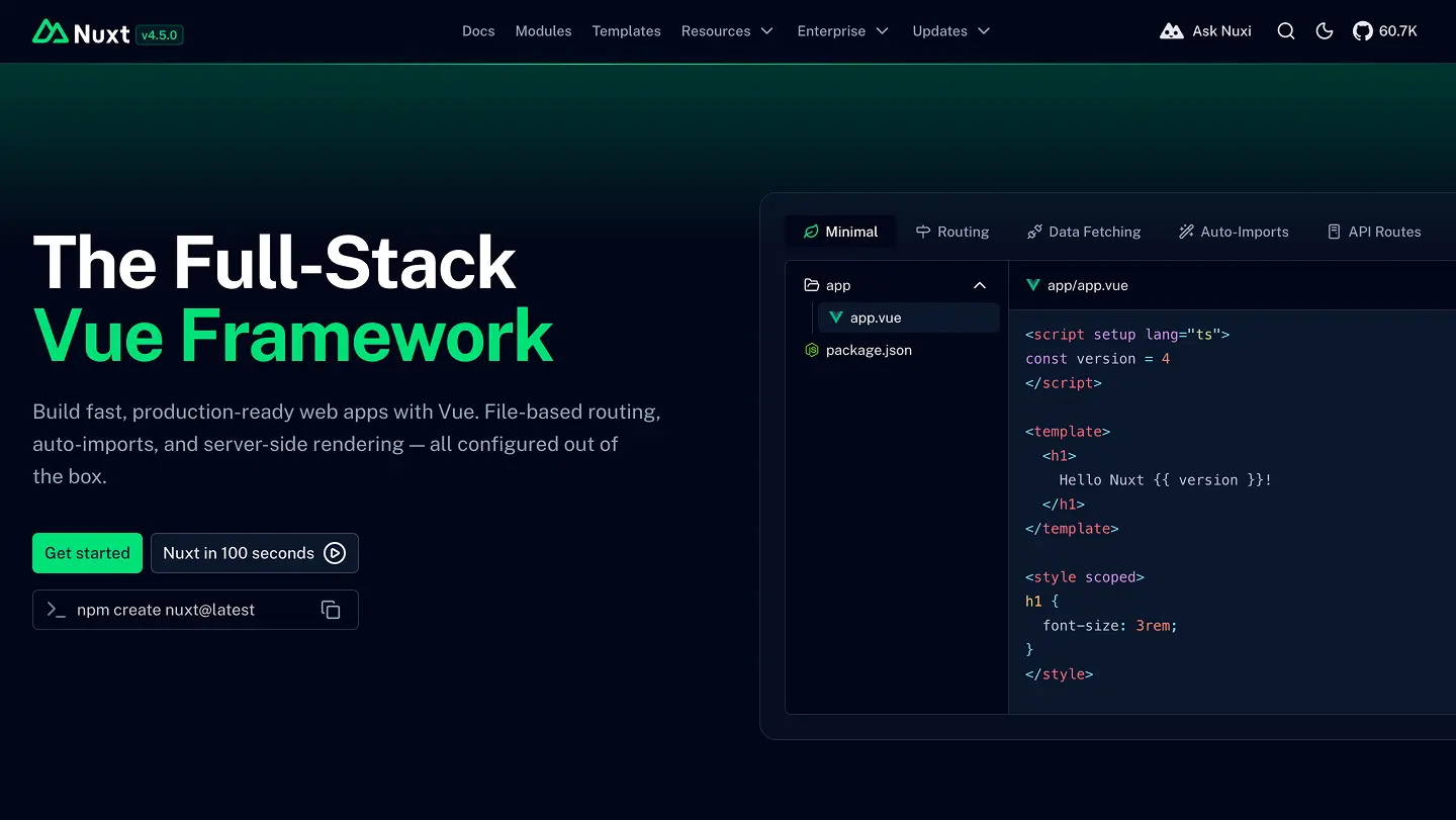 Nuxt design reference preview