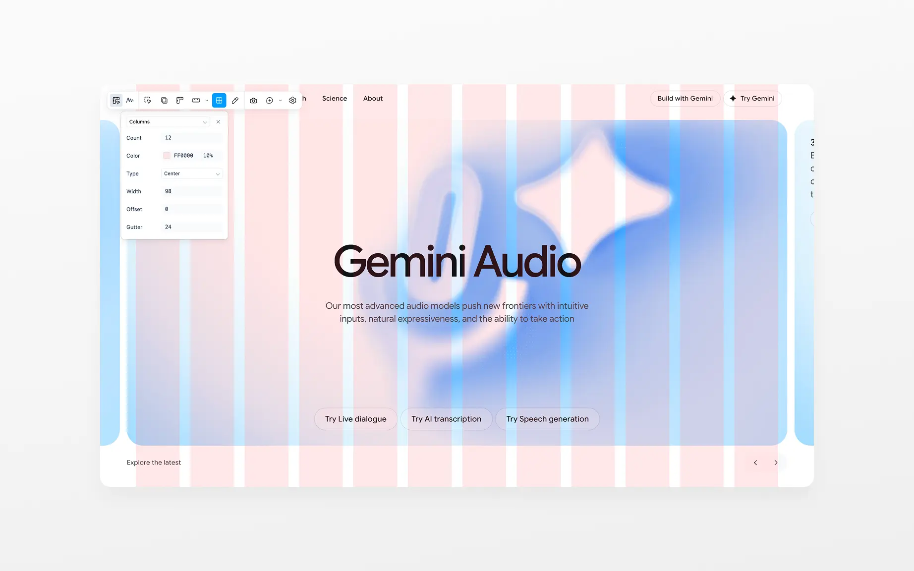 Design feature in Mesurer